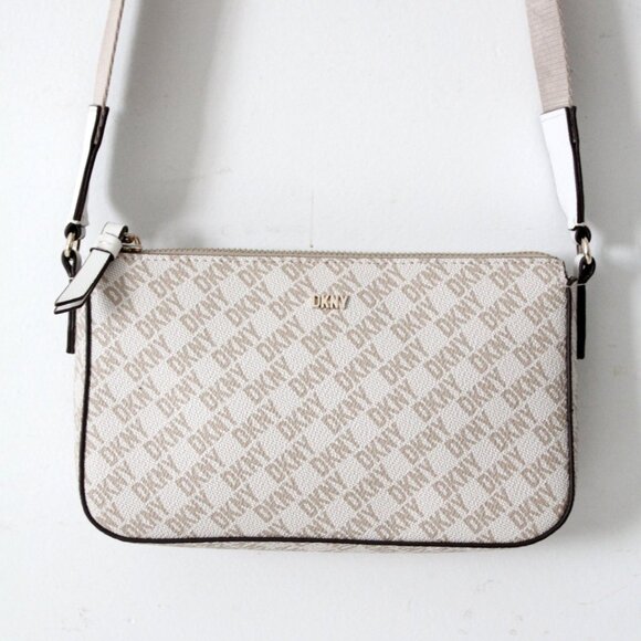 DKNY Bryant Demi Crossbody Bag Logo Print - Picture 1 of 15